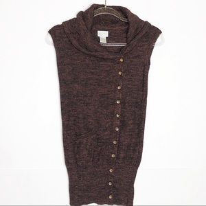 EUC Tracy Reese Marled Button Up Wool Pocket Cardigan